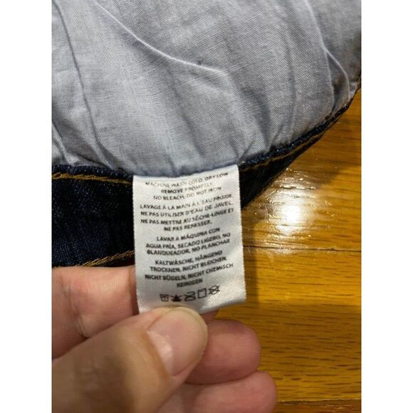 J Galt Jeans Womens Small Flared Blue Mid Rise Dark Wash Denim Y2K Stretch - Picture 4 of 8